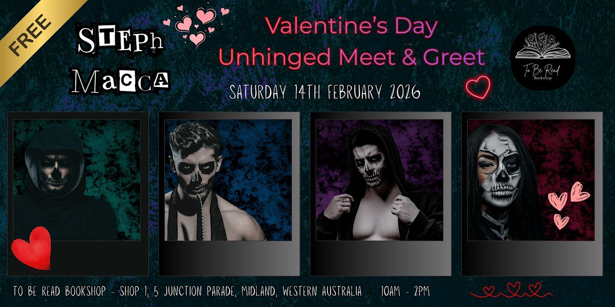 Steph Macca Unhinged Valentine's Day Meet & Greet - ToBeRead Bookshop Perth