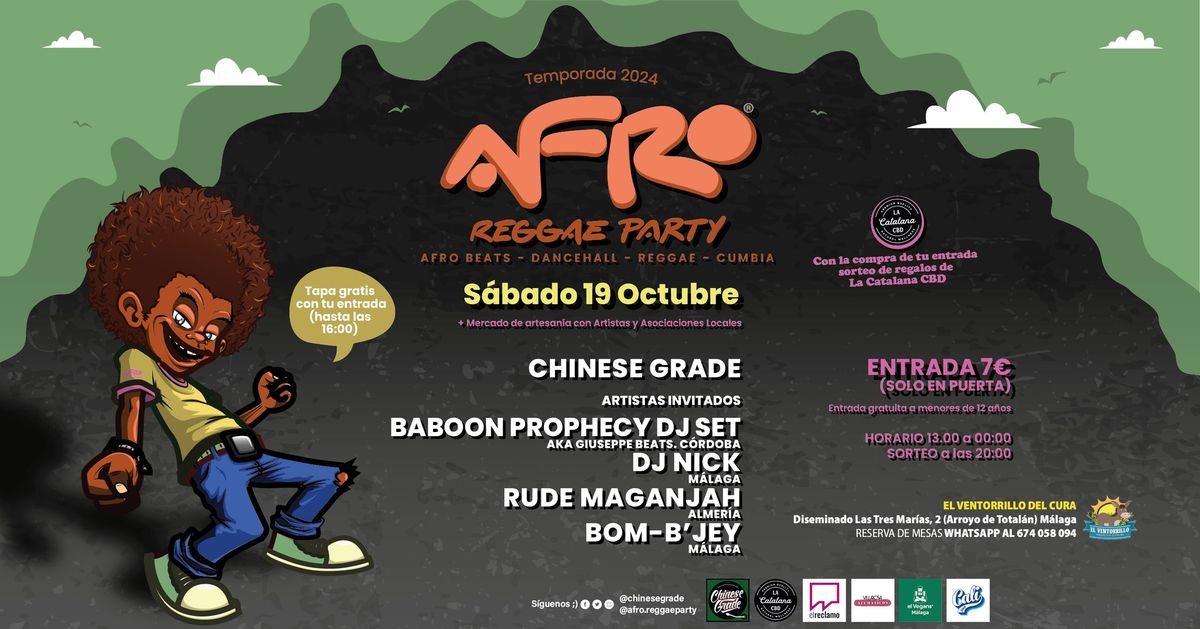 Afro Reggae Party.Sabado 19 Octubre.Ventorrillo del Cura.Malaga