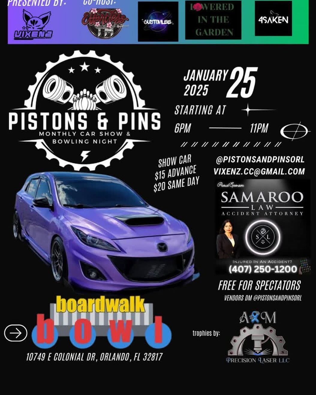 Pistons and Pins Car Meet