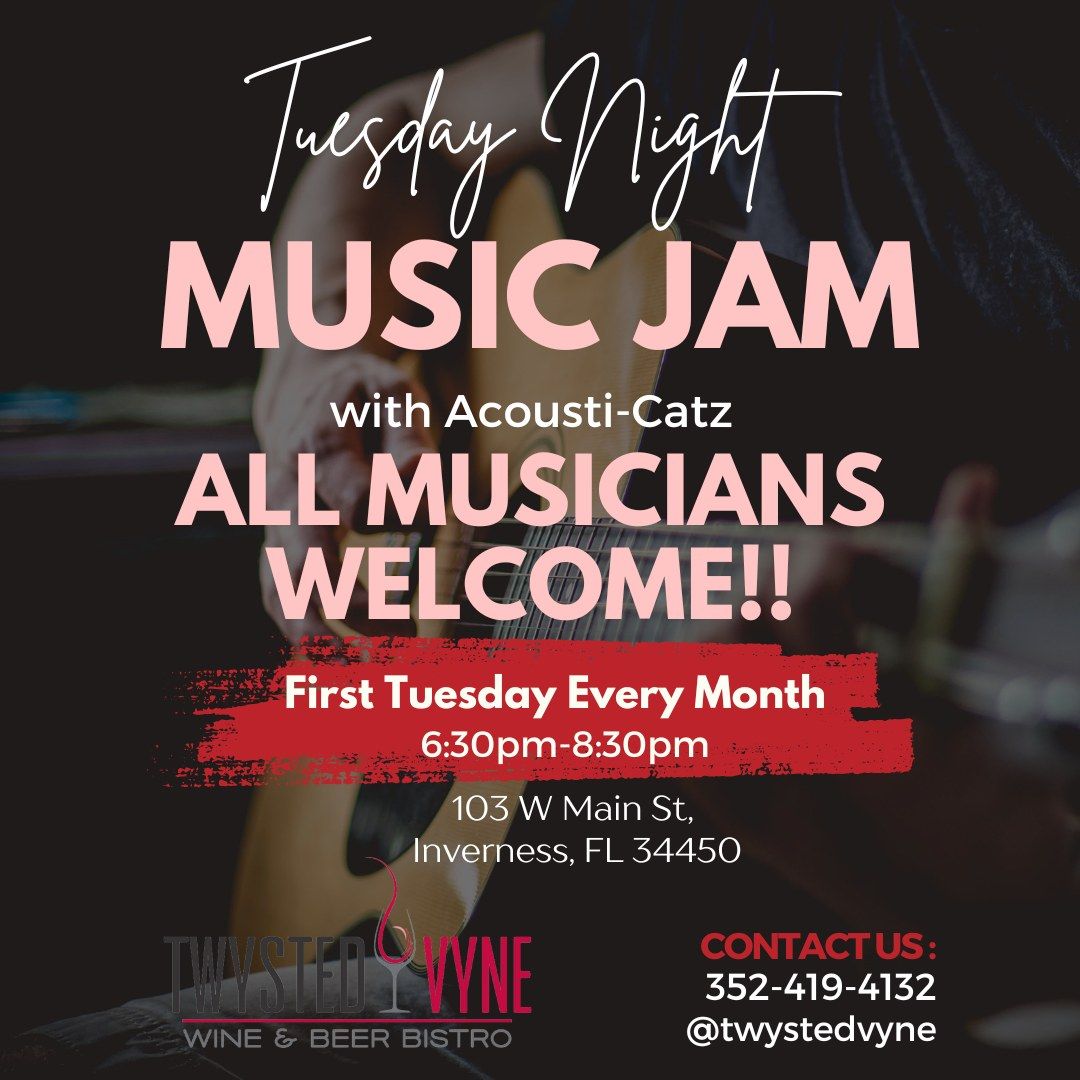 Monthly Music Jam @ Twysted Vyne