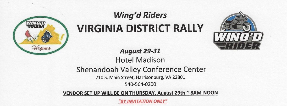 WING'D RIDERS VIRGINIA DISTRICT RALLY