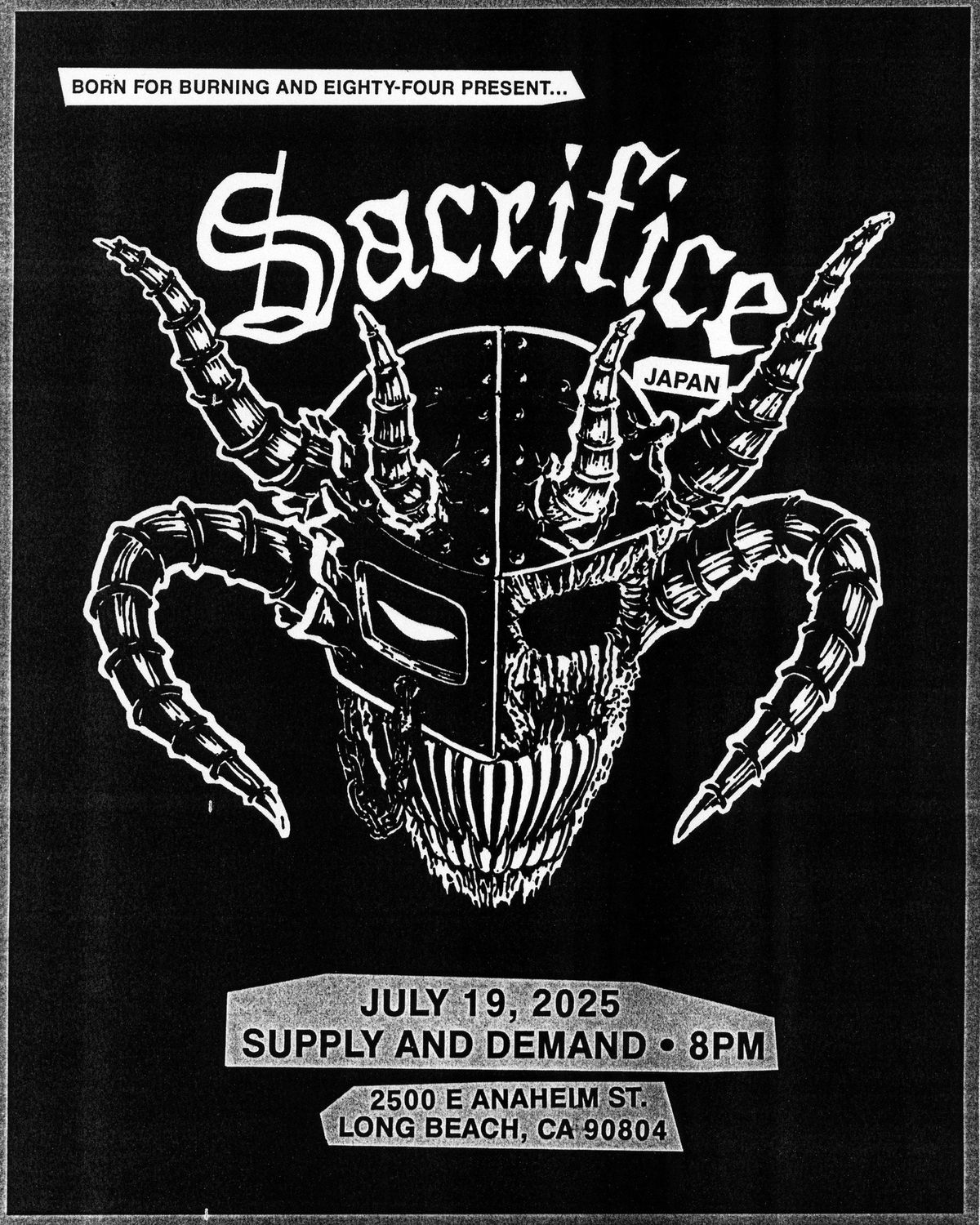 Sacrifice (Japan), Crematory Stench, The Dark 