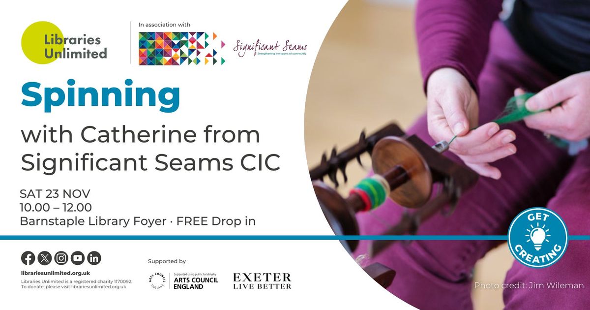 Have a go at spinning with Catherine from Significant Seams CIC