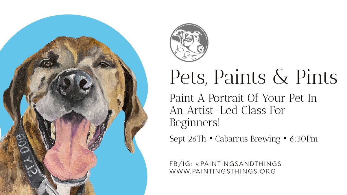 Pets, Paints & Pints at Cabarrus Brewing