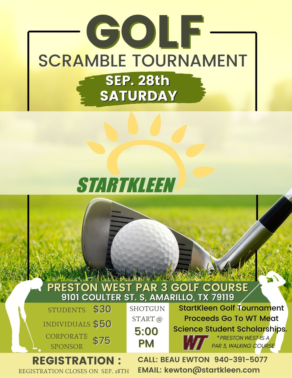 Golf Scramble Tournament 