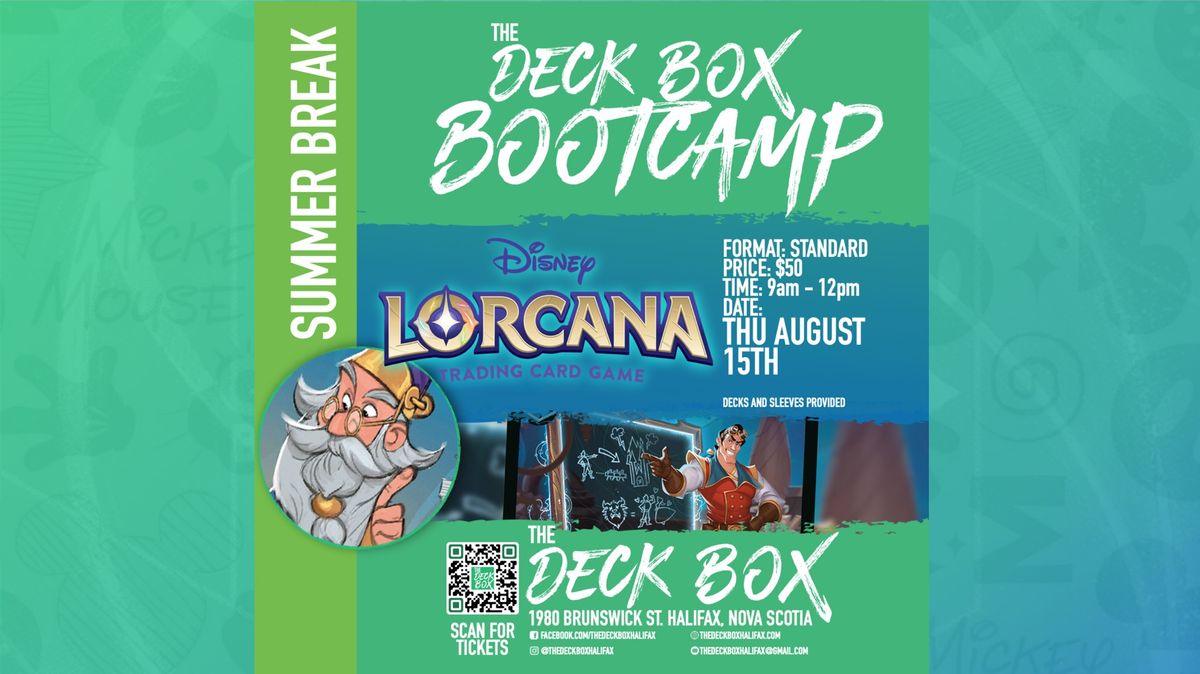 Summer Break Lorcana TCG Day  (Thursday August 15th -  9am - 12 pm) Week 7 Bootcamp