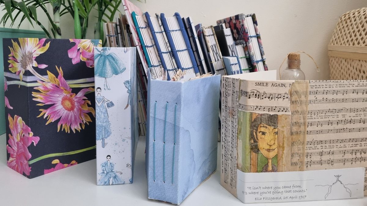 Recycled Junk Journal with Bookbinding\n