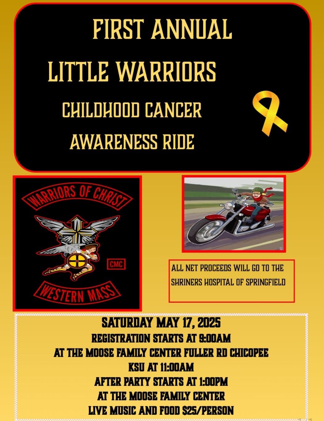 Little Warriors pediatric cancer ride