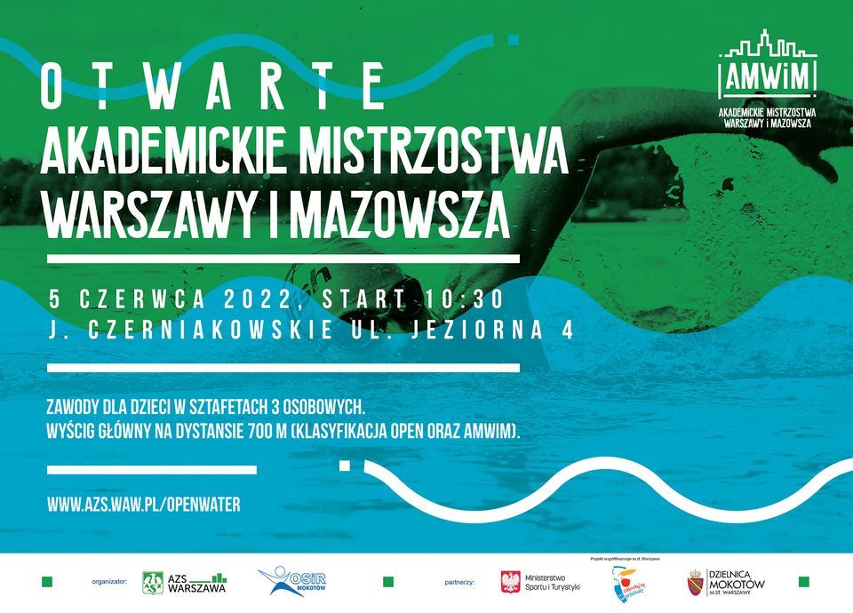 Zawody P\u0142ywackie Open Water \/ Otwarte Akademickie Mistrzostwa Warszawy i Mazowsza