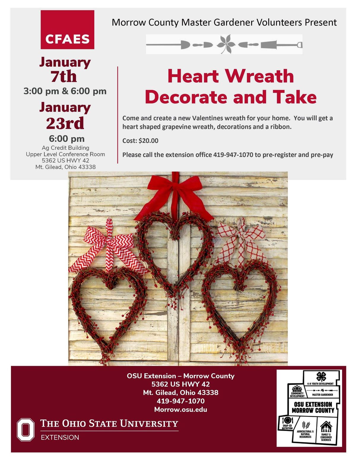 Hearth Wreath Decorate and Take