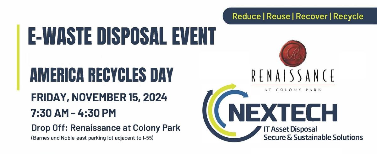 America Recycles Day E-Waste Disposal Event