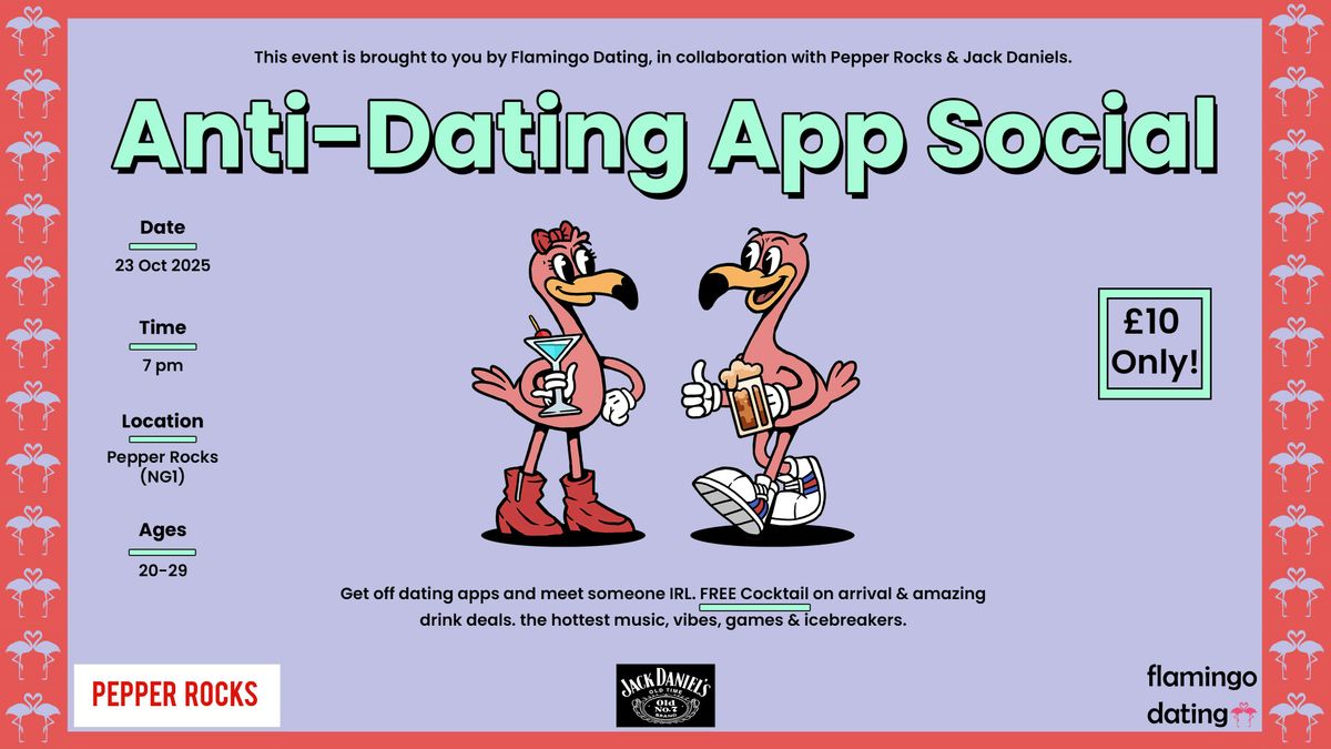 Anti-Dating App Social (20-29) @Pepper Rocks \ud83e\udda9\ud83d\udc99 
