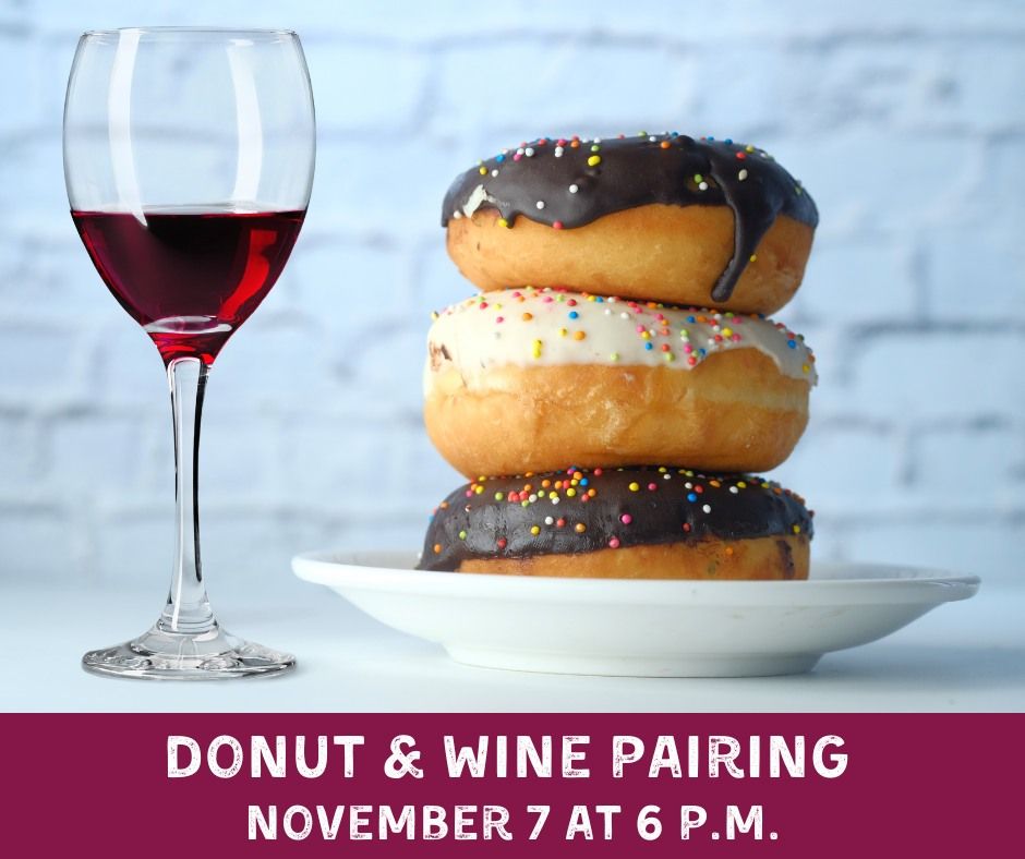 Crystal Coast Wine Expo Donut and Wine Pairing