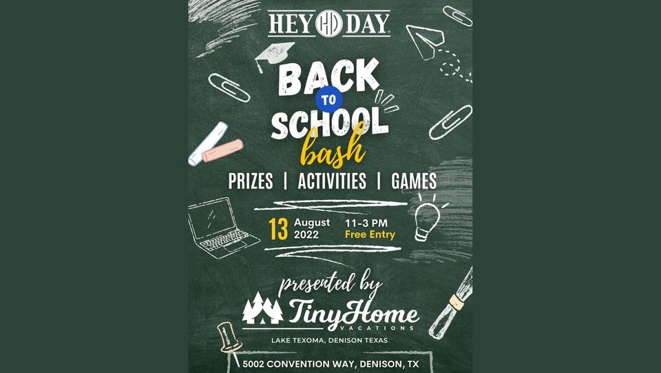 Tiny Home Vacations Back to School Bash at Hey Day Entertainment
