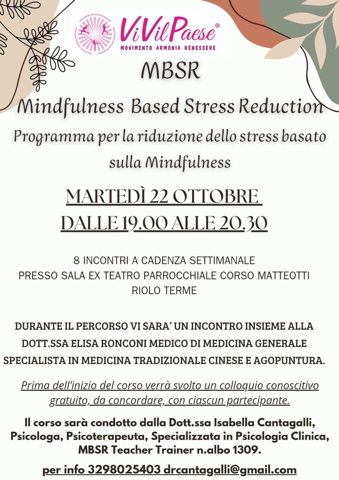 MBSR protocollo mindfulness per la gestione dello stress