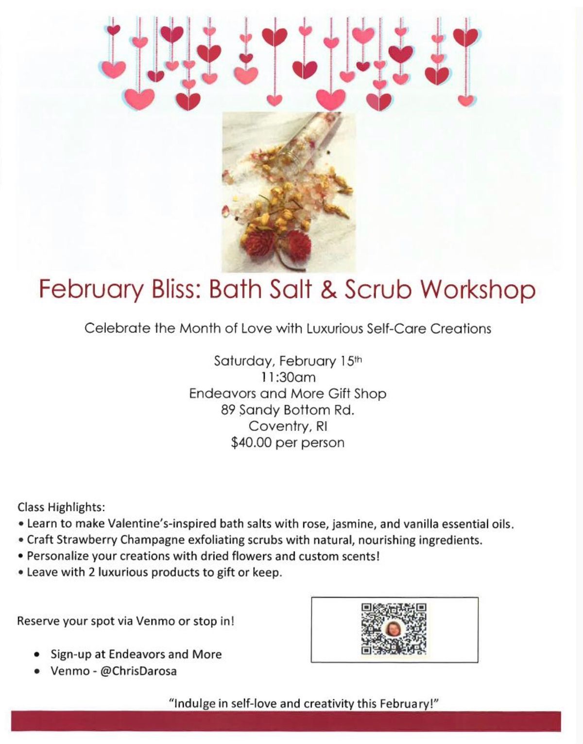 Bath Salts & Scrubs with Chris DaRosa