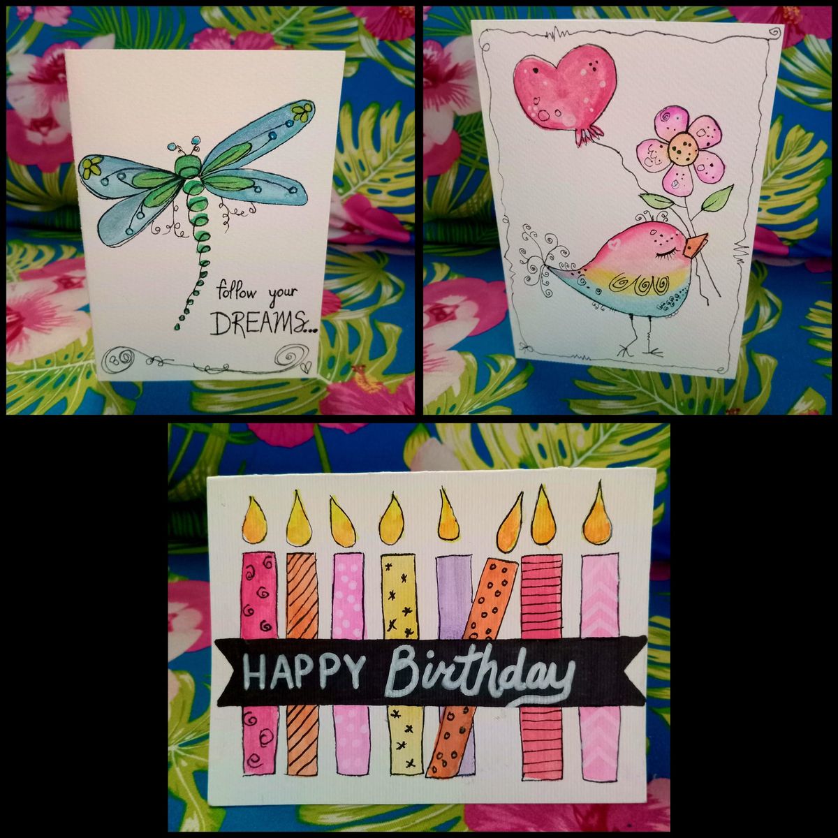 Greeting Card Workshop Watercolor & Ink-5 spots left