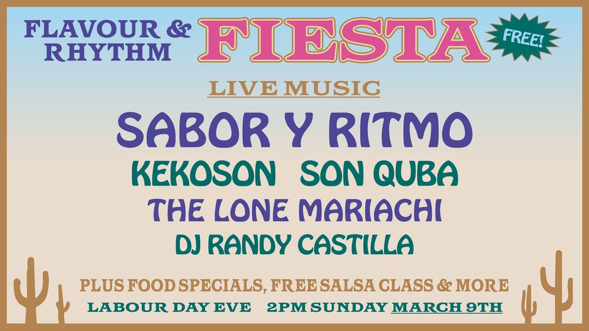 Free Latin Music Festival at The Keys Preston Labour Day Eve 1 day only!