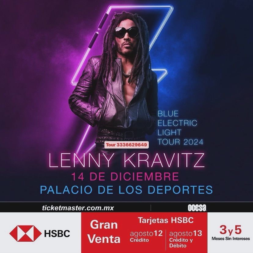 Lenny Kravitz tour de Guadalajara 