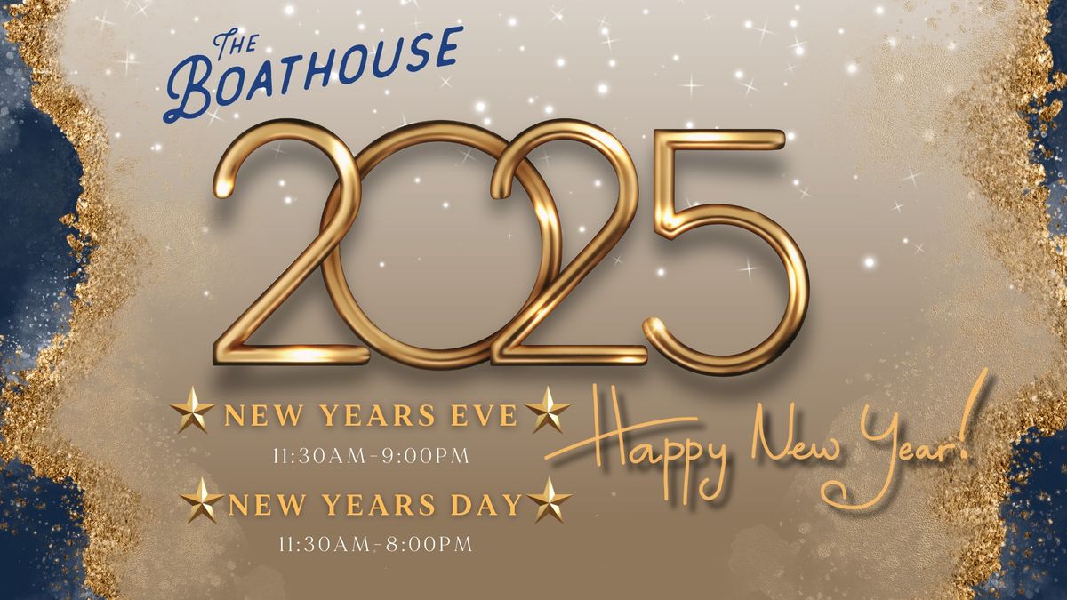 Celebrate the New Year with us at the Boathouse!