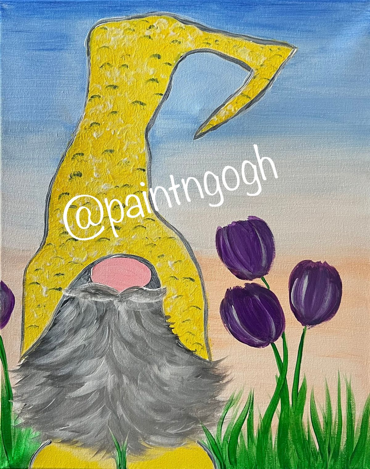 Spring Gnome Paint & Sip