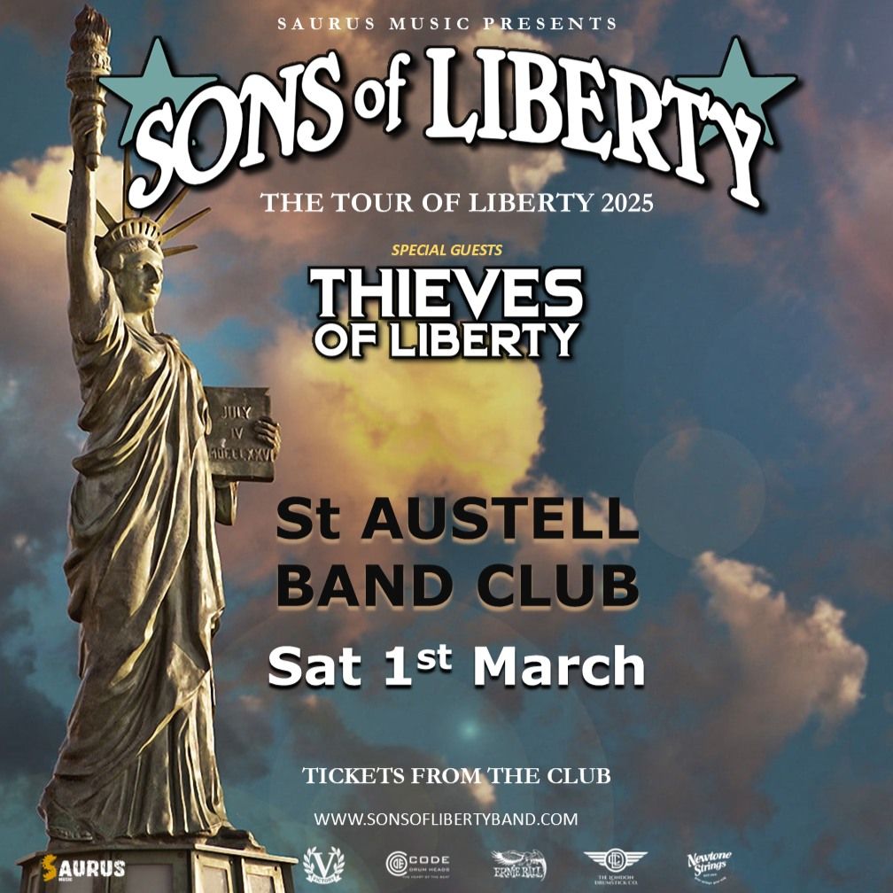 Sons of Liberty plus Thieves of Liberty as St Austell Band Club