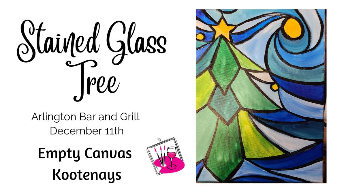 Empty Canvas - Stained Glass Tree 