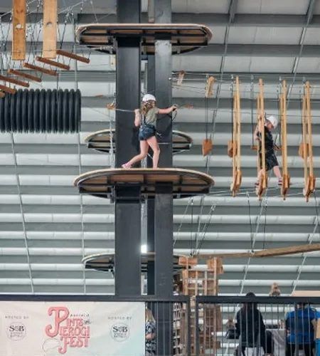 Buffalo Riverworks Urban High Ropes Course 