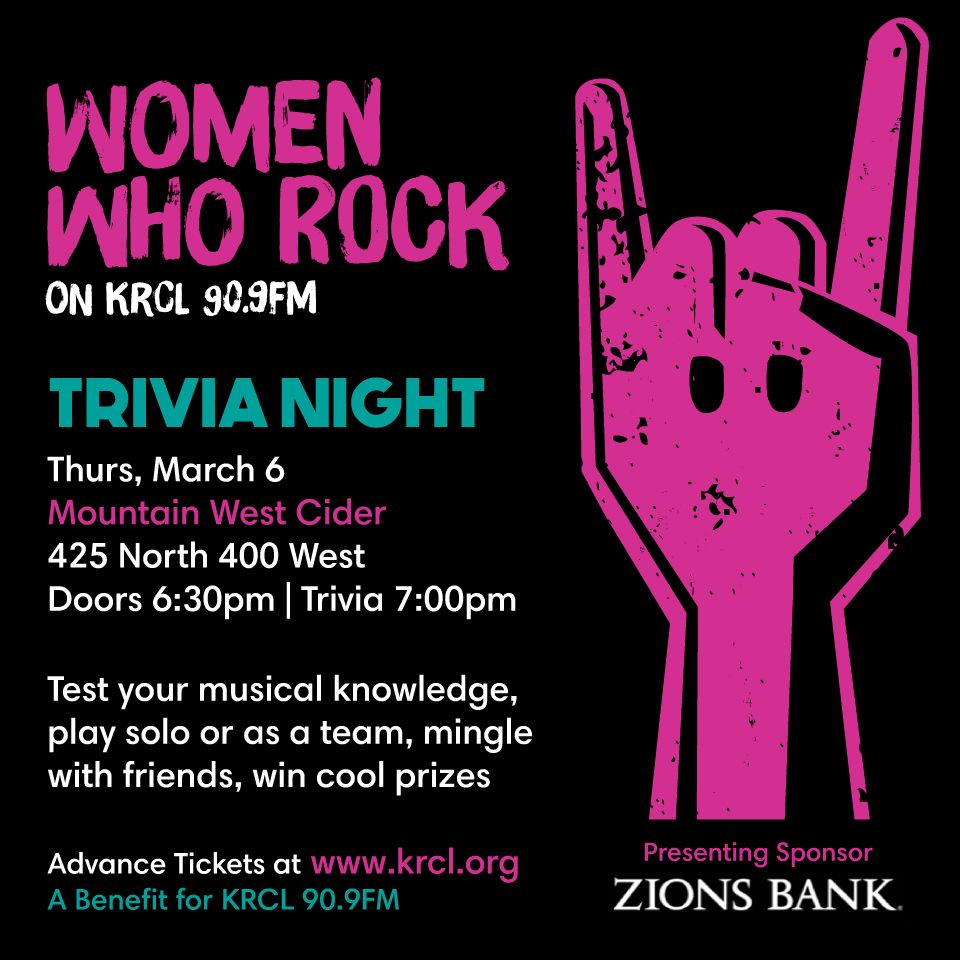 KRCL's Women Who Rock Trivia Night 3.0