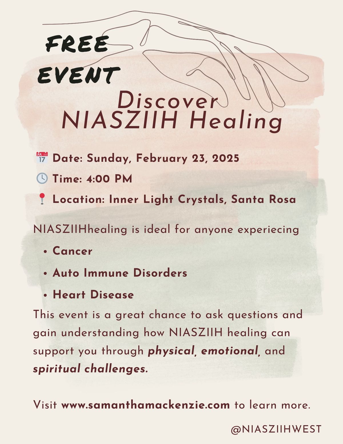 Discover NIASZIIH healing- FREE intro talk