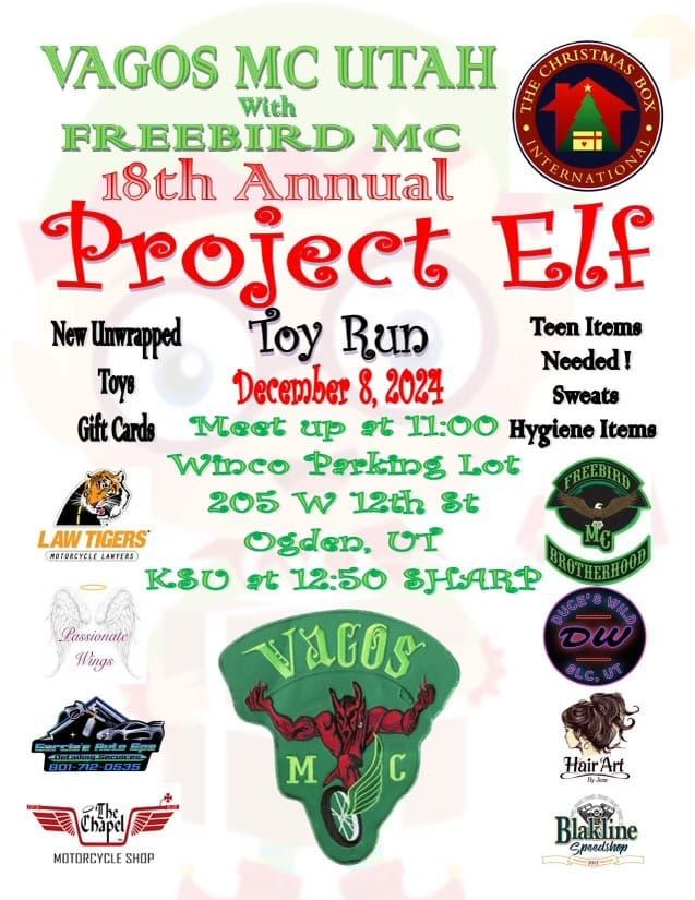 Utah Vagos MC Toy Run