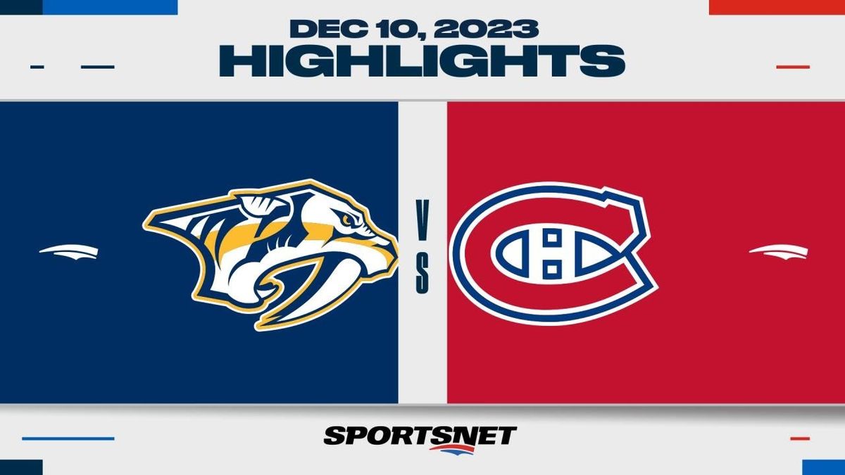 Nashville Predators vs. Montreal Canadiens