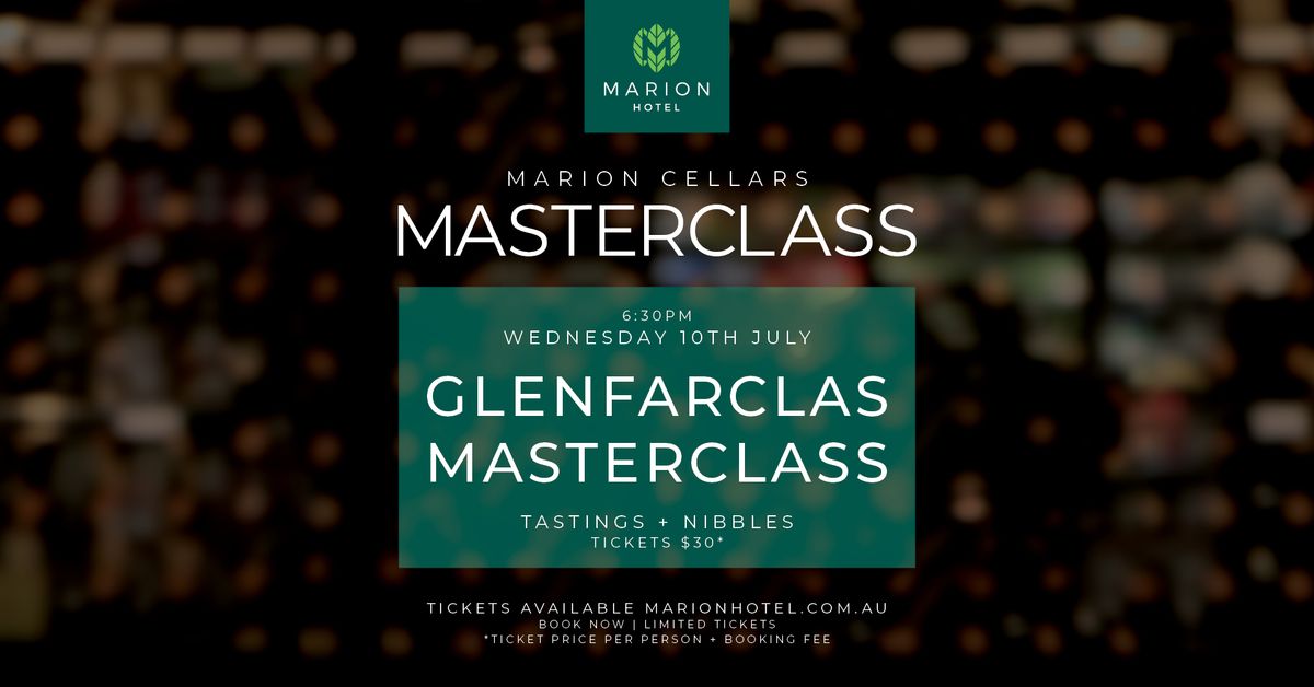 Marion Cellars I Glenfarclas Masterclass 