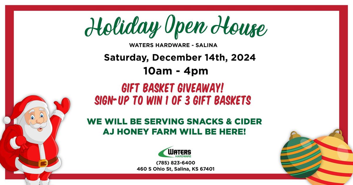 \ud83c\udf84\u2728  Holiday Open House at Salina! \u2728\ud83c\udf84