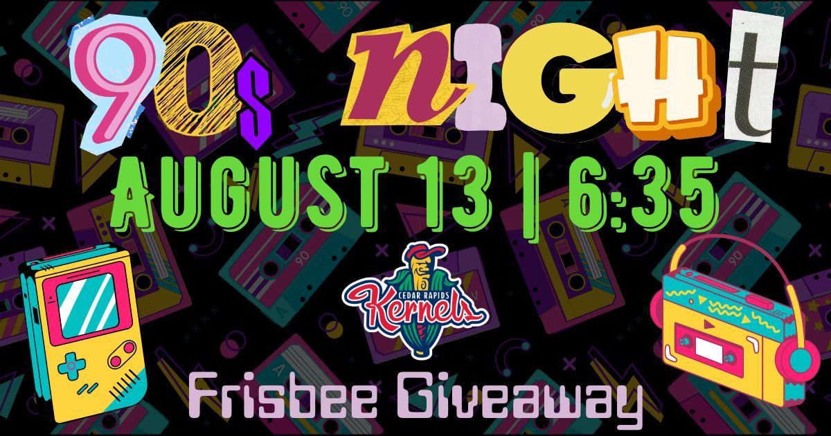 90s Decade Night & Frisbee Giveaway
