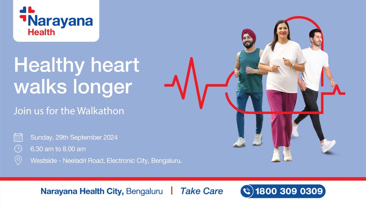 Walkathon to raise awareness on Heart Health in Electronic City, Bengaluru