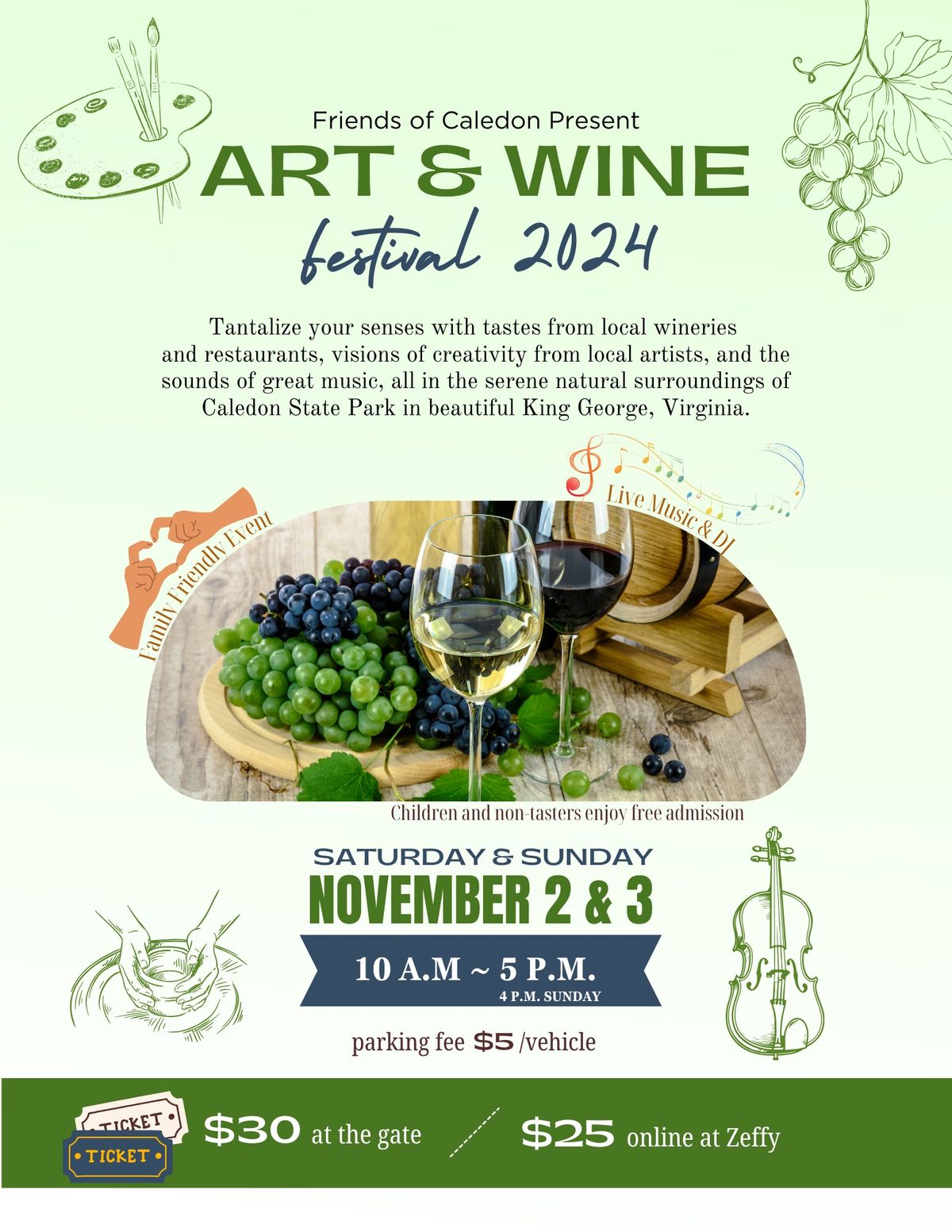 19th Annual Caledon State Park Art and Wine Festival