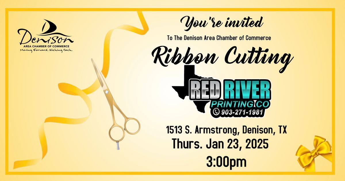 Ribbon Cutting - Red River Printing Co