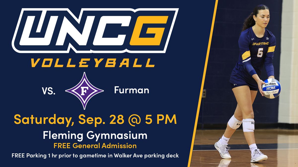 UNCG Spartans Women's Volleyball Vs Furman University Paladins