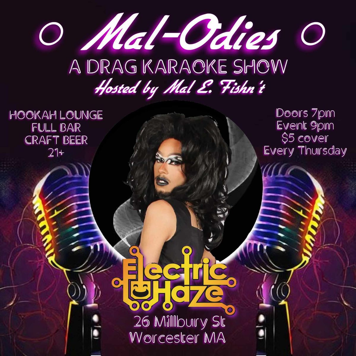 Drag Karaoke with Mal E. Fishn't at Electric Haze