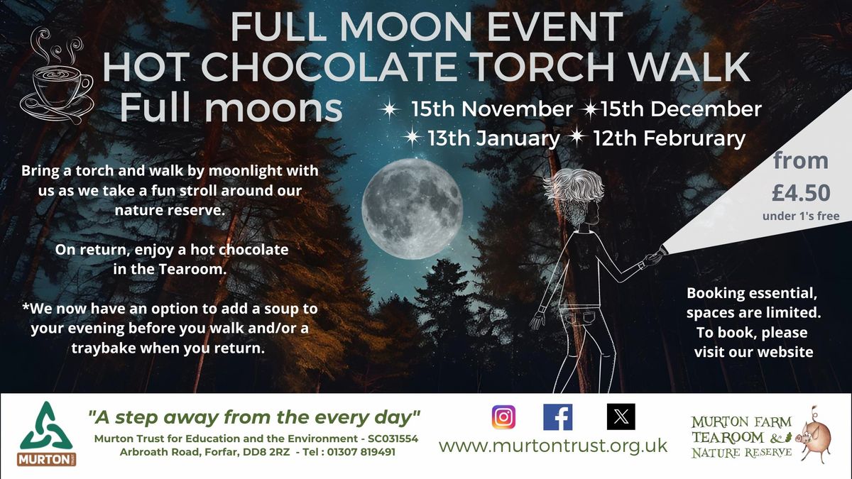 Full Moon Hot Chocolate Torch Walk