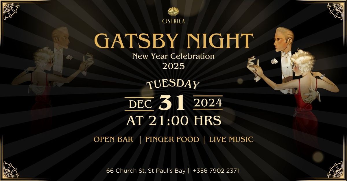 \ud83c\udf89 New Year's Eve Celebration | Gatsby Night by Ostrica \ud83c\udf89