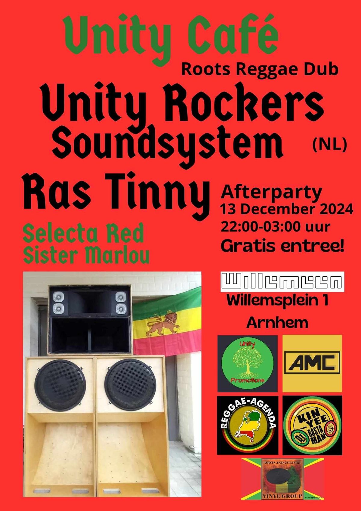 Unity Caf\u00e9 with Unity Rockers+Ras Tinny+Selecta Red+Sister Marlou 