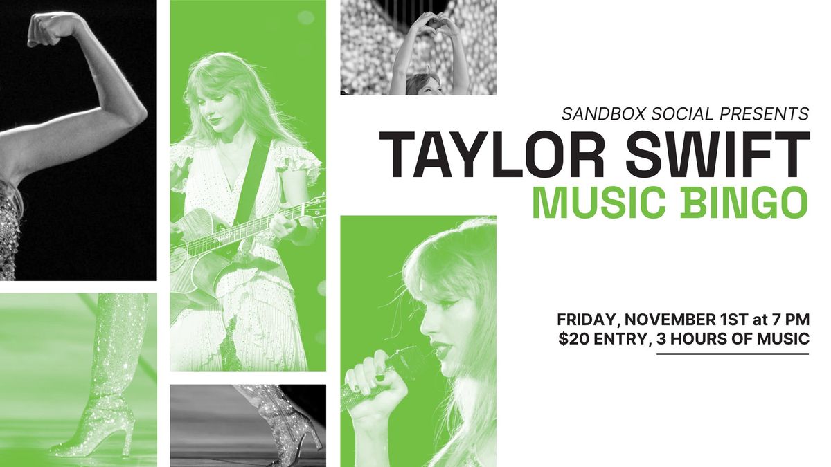 Taylor Swift Music Bingo Night