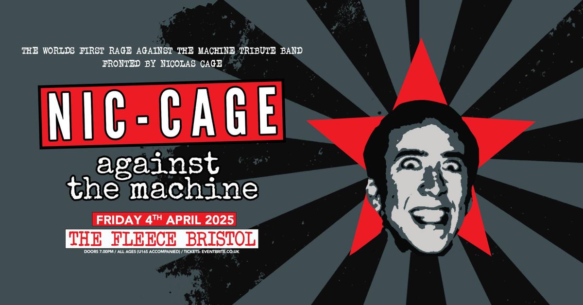 Nic Cage Against The Machine at The Fleece, Bristol 04\/04\/25