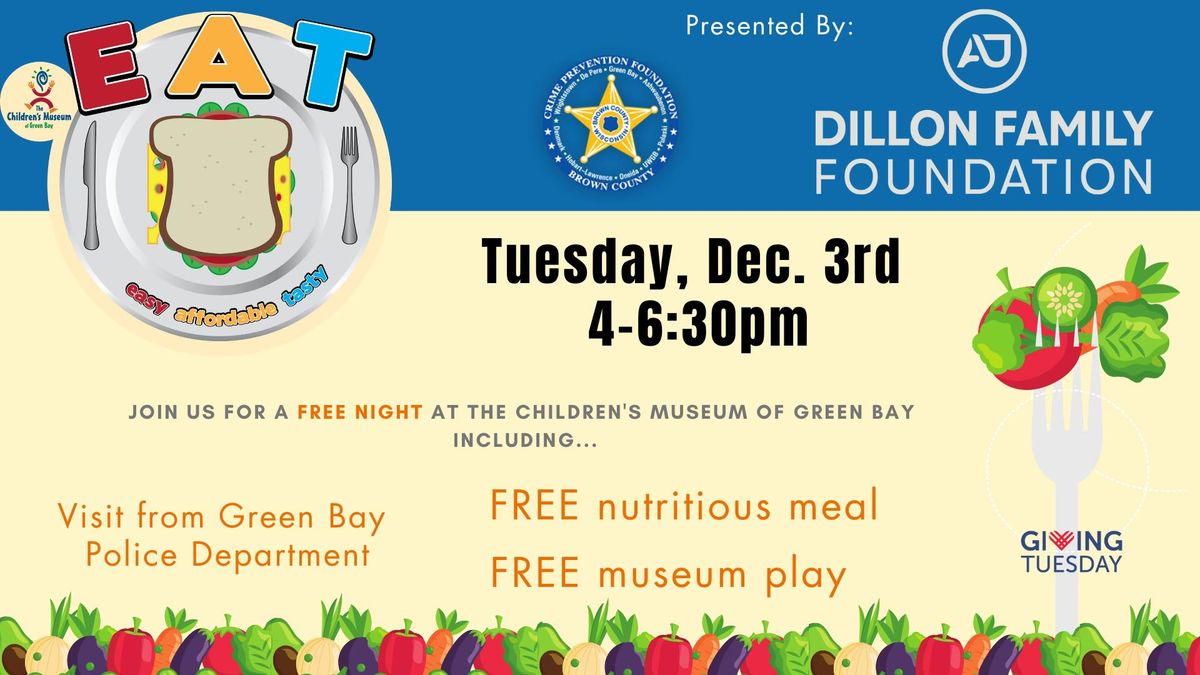 E.A.T. Giving Tuesday, Tabletop to Cops Presented by The Dillon Family Foundation 