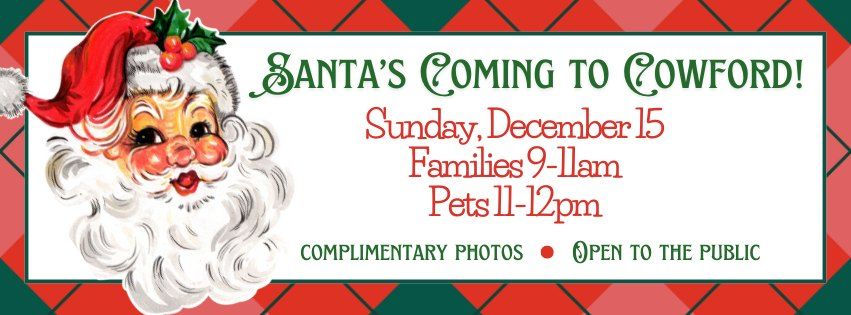 Photos with Santa! Families + Pets 