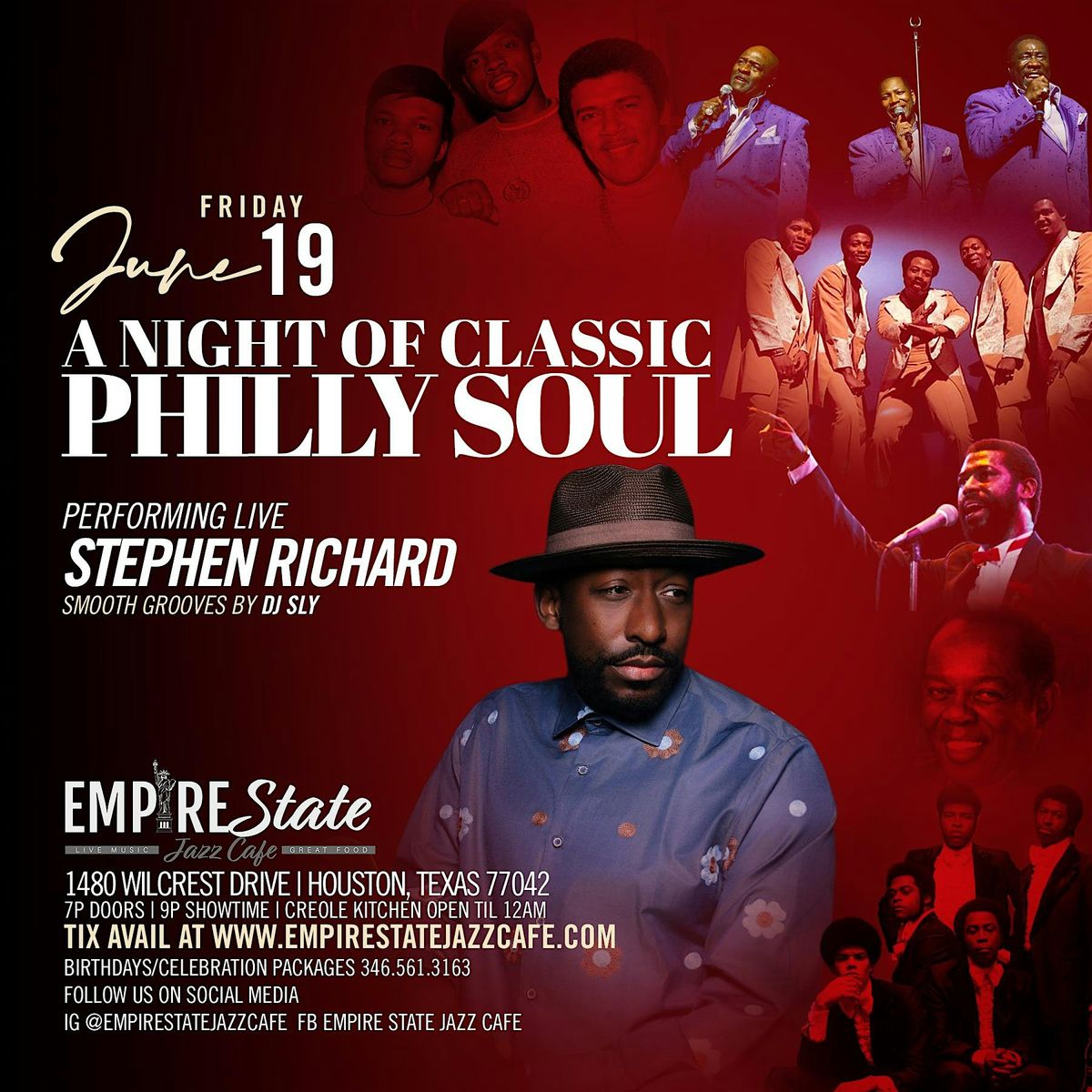 6\/19 - Stephen Richard A Night of Philly Soul Friday