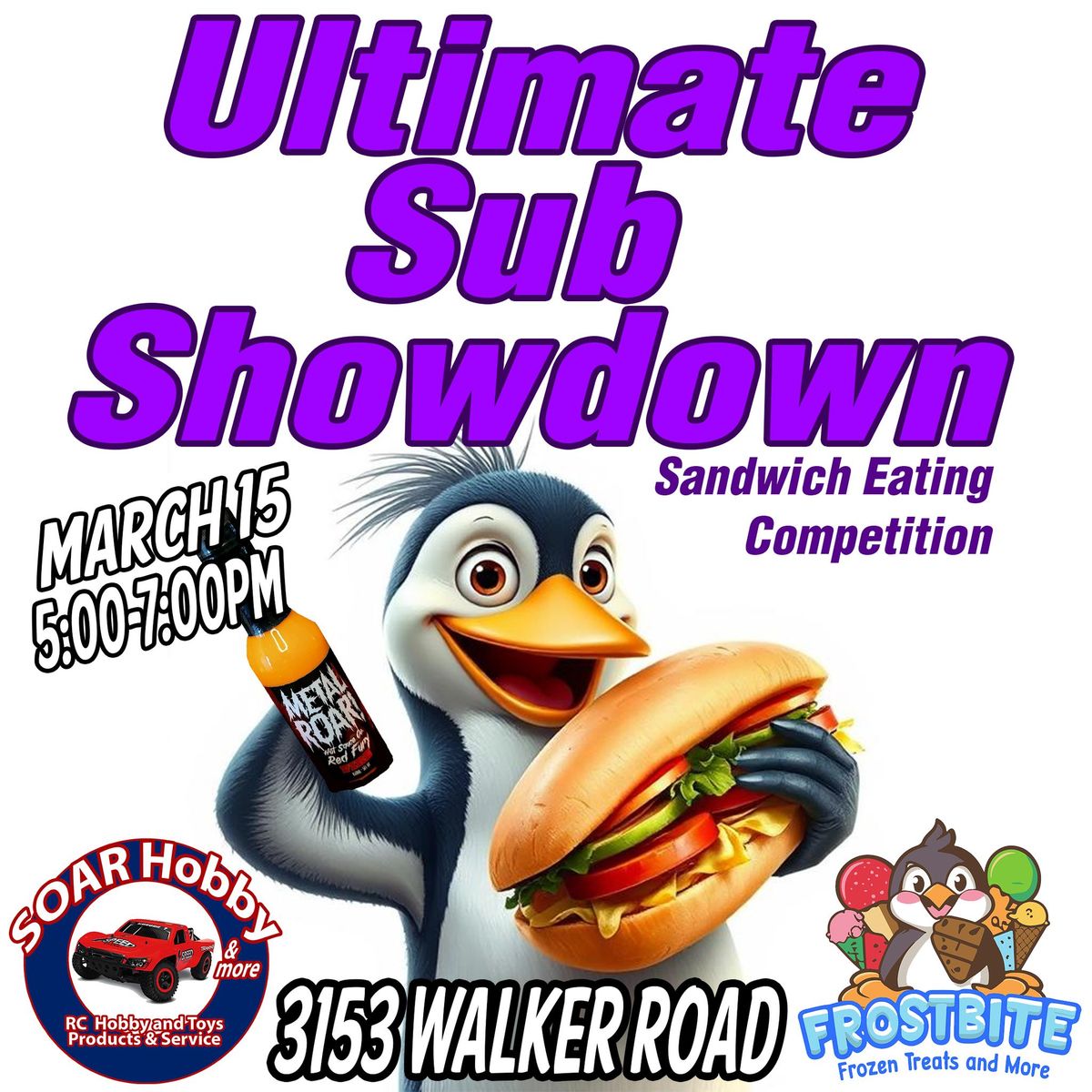 Frostbite Frozen Treats and More Spring 2025 Sandwich Eating Competition