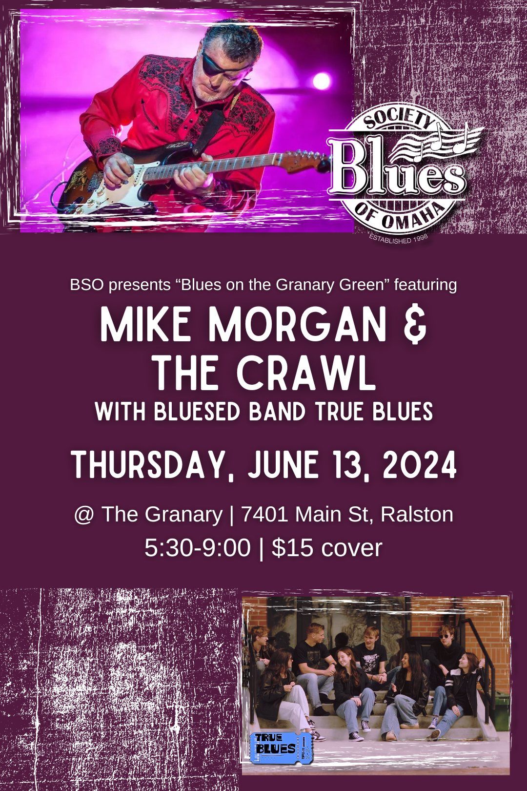 Blues at Granary Green featuring Mike Morgan and the Crawl W\/ True Blues